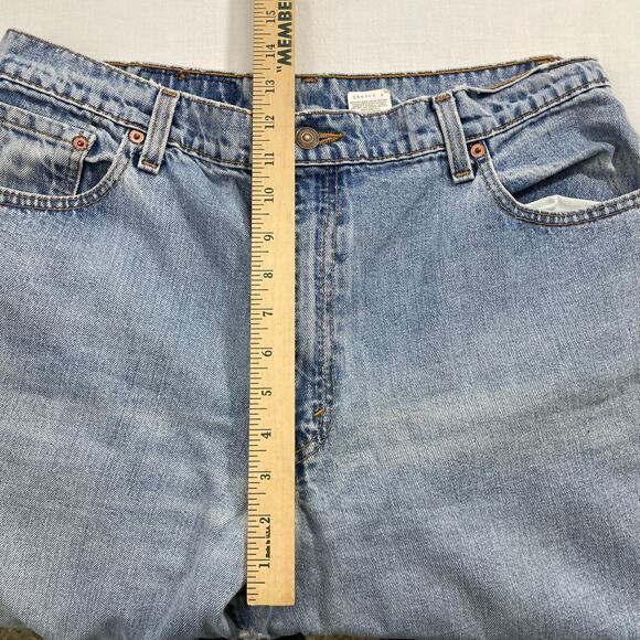 VTG 90s Levi's 551 Red Tab Jeans size 16L Lightwash Highwaist Retro - Picture 11 of 14